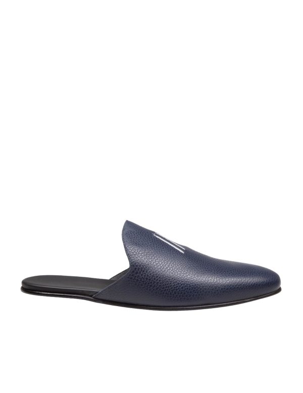 Marco Castelli - Blue Luxe Leather Slipper